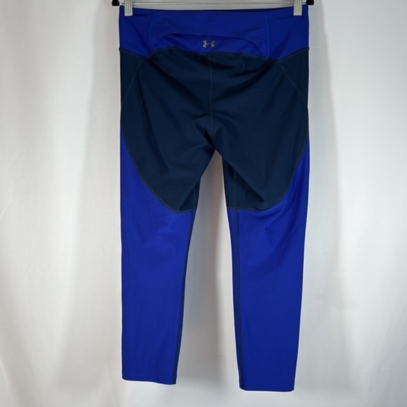 Under Armour Heatgear Blue Cropped Athletic Leggings - Picture 5 of 9